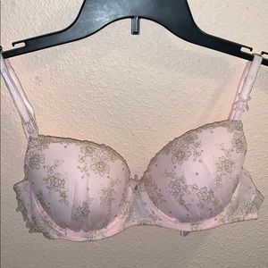 Victoria’s Secret Light Pink & Gold Bra